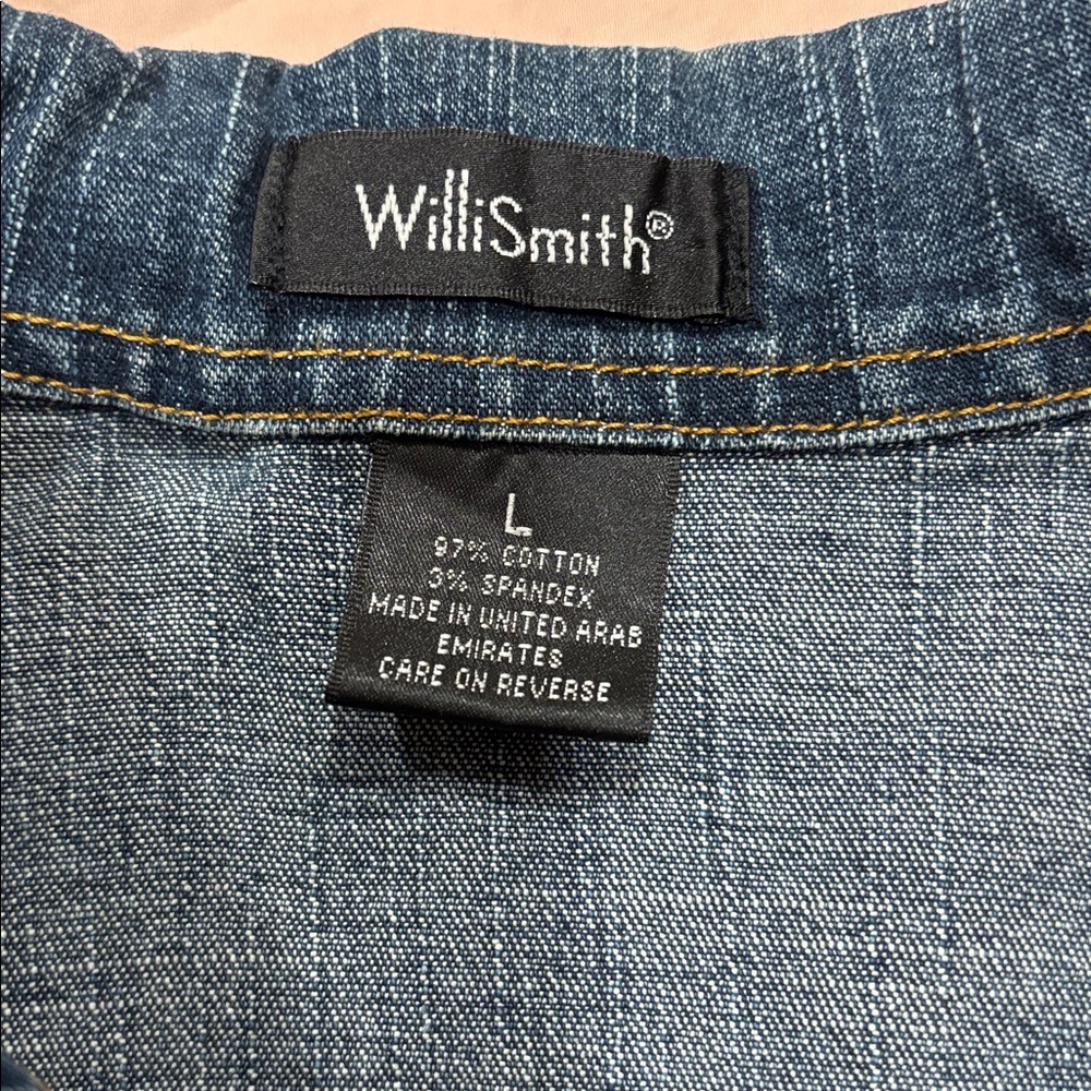 Willi Smith Denim Jacket Size Large - Picture 6 of 10